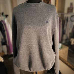 Chaps pull over crew neck sweater. Grey, size XXL.